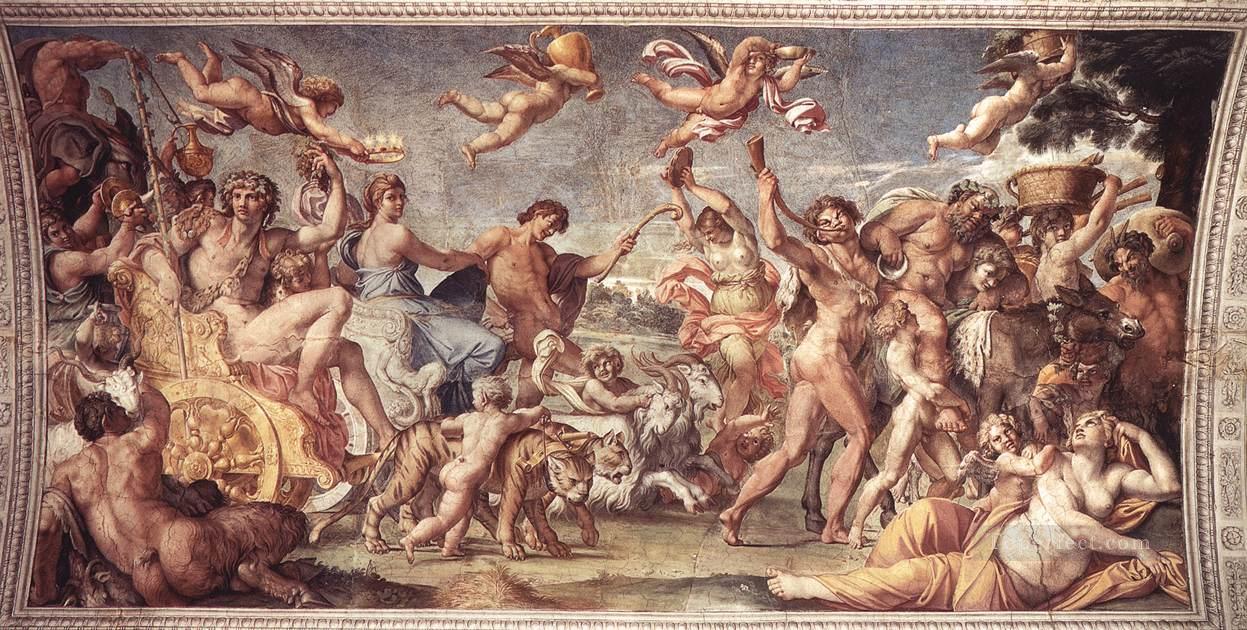 Triumph of Bacchus and Ariadne Baroque Annibale Carracci Oil Paintings